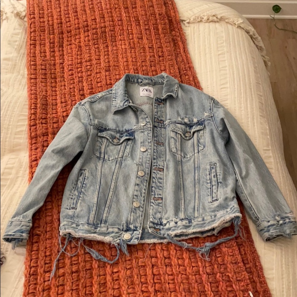 Oversized jean jacket